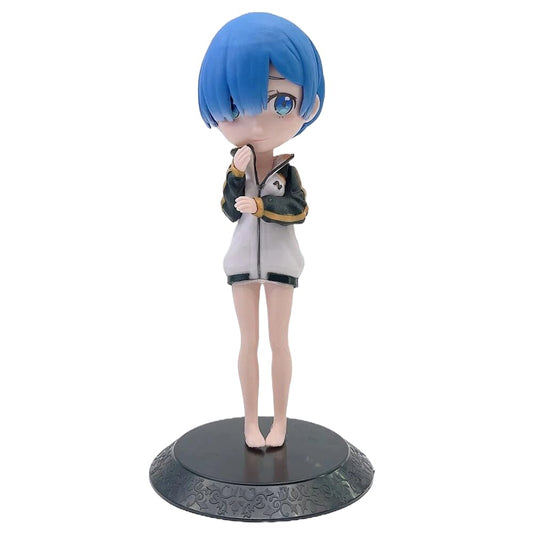 Rem Coat Q-Posket Action Figure | Anime Doll | 1 Action Figurine | Manga Action Figure Collection| 15 CM| No Original Box Packing