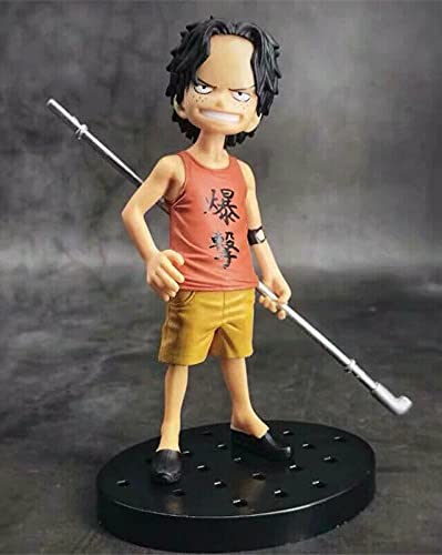 One Piece Anime Figures 15cm | Monkey D Luffy, Zoro, Sanji, Sabo, Ace Kid Figure Collectible Toys | Anime Manga Lovers | Needs to be Assembled | No Box (Ace Kid)