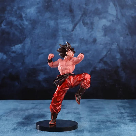 Dragon Ball Z Goku Son Punch Action Figure | Lightweight, Attractive, Durable Action Figures/Action Figures for Home Decors, Office Desk and Study Table | 17 cm