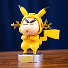 Shinchan Pikachu Action Figure Big Size Toy Height -14 CM Sin chan Pika Figurine Collectible (Yellow) Limited Edition Figure Toy