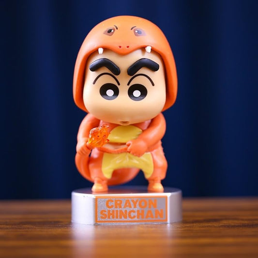 Shinchan Action Figure Big Size Toy Height -14 CM Sin chan Figurine Collectible (Orange) Limited Edition Collectible Toy