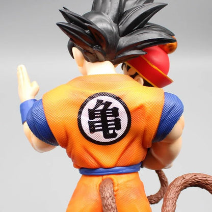 Dragon Ball Z Goku Gohan Figure Goku Son Gohan Father Holding His Son Action Figures 30 cm| 1 pc