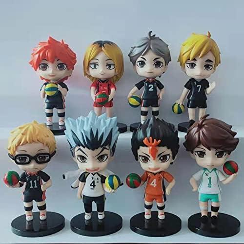 Haikyu Volleyball Action Figure | Lightweight, Attractive, Durable Action Figures/Action Figures for Home Decors, Office Desk and Study Table| 8 PCS