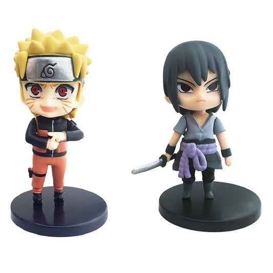 Naruto Action Figure Set | 2 Set | 10 cm | Toy for Car Dashboard, Study Table Office Desk Collectible