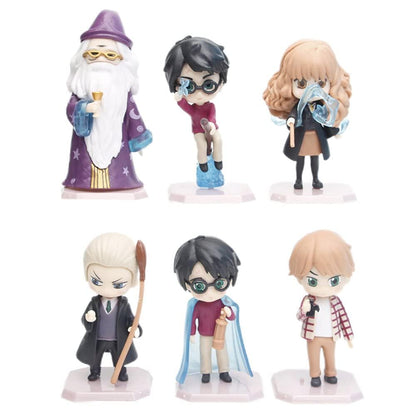 Harry Potter Action Figure Home Decors, Office Desk and Study Table (Pack of 6) Approx 10 cm