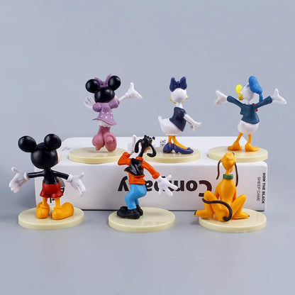 Mickey and Minnie Duck Birthday Cake Figure Mickey Cake Topper Figure Figures Birthday Cake Toppers Decorations Action Figure Collectables...