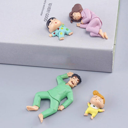 shinchan Miniature Action Figure- Size- 4-8 CM Sin chan Himawari Family Collection Limited Edition Collectible Toy