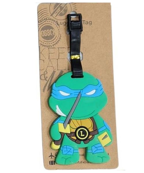 Ninja Turtls Luggage Tag | Luggage Bag Tag for Baggage, Suitcases| Luggage Tag Size Approx 13 Cm