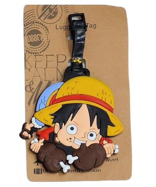 One Piece Luffy Luggage Tag | Luggage Bag Tag for Baggage, Suitcases| Luggage Tag Size Approx 13 Cm | Style B