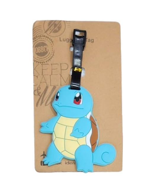 Pokemon Squirtle Luggage Tag | Luggage Bag Tag for Baggage, Suitcases| Luggage Tag Size Approx 13 Cm