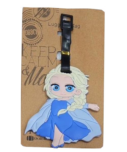 Frozen Anna Elsa Luggage Tag | Luggage Bag Tag for Baggage, Suitcases| Luggage Tag Size Approx 13 Cm