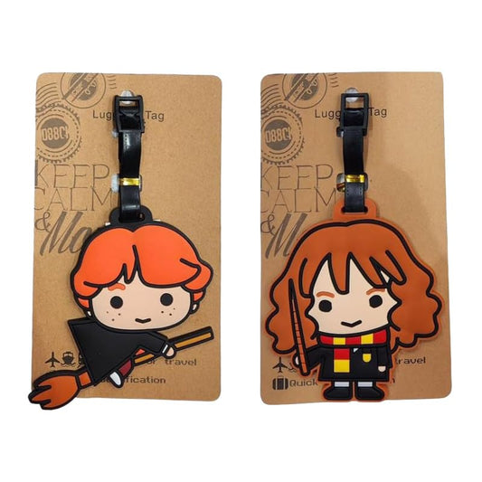 Set of 2 Harry Potter Luggage Tag | Luggage Bag Tag for Baggage, Suitcases| Luggage Tag Size Approx 13 Cm