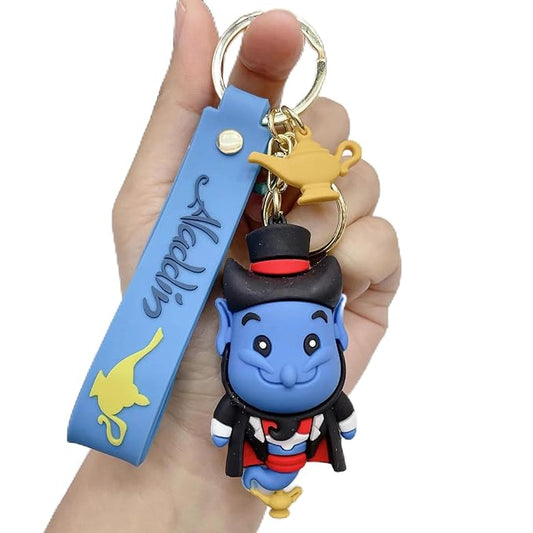 Genie Keychain with Loop and Hook Key Chain Bag Hanging Keyring