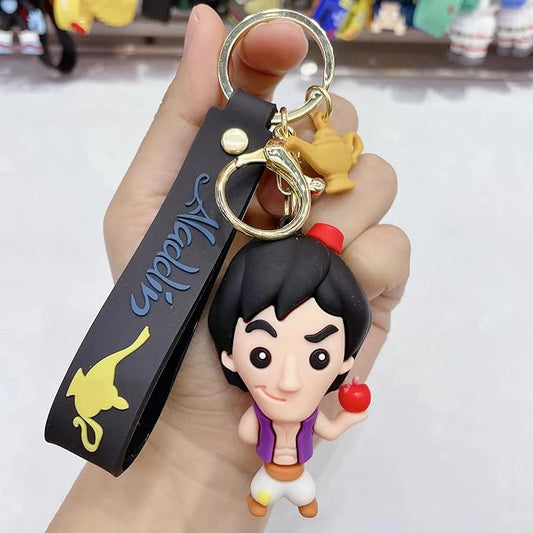 Aladdin Keychain with Loop and Hook Key Chain Bag Hanging Keyring