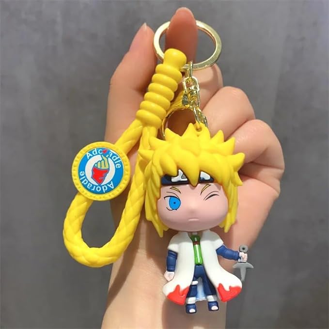 Minato Keychain with Loop and Hook Key Chain Bag Hanging Keyring |Anime