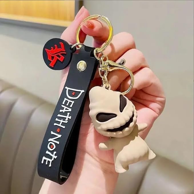 Death Note Boogie Keychain with Loop and Hook Key Chain Bag Hanging Keyring