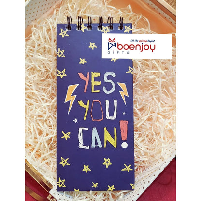 Yes You Can Things to Do Notepad | Memo Pad | To Do Organizer | Hardbound Wiro Pad | 250 Ruled Pages | 3.5 x 8 Inches |