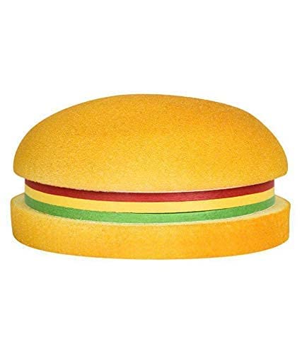 Burger Shaped Notepad and Sticky Notes | Mini Notes Memo Pads Diary| 100 Sheets| Size 11X5 CM