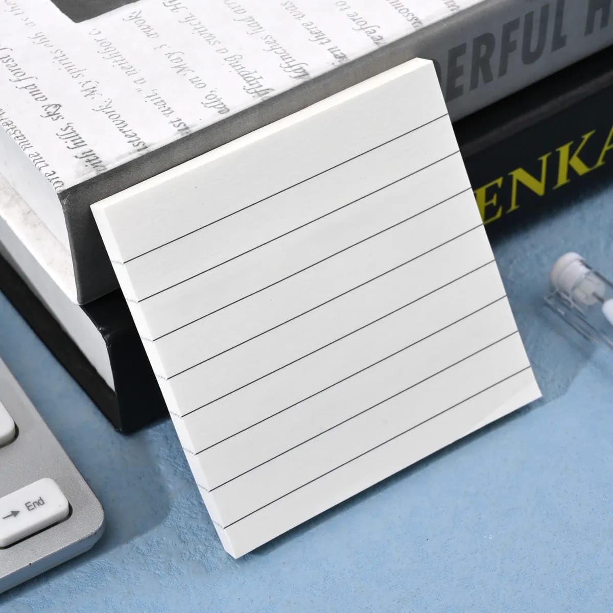 Ruled Notepad and Sticky Notes Unique Mini Notes Memo Pads Diary| 80 Sheets| Size Approx 8 CM