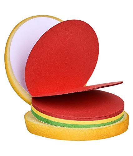 Burger Shaped Notepad and Sticky Notes | Mini Notes Memo Pads Diary| 100 Sheets| Size 11X5 CM