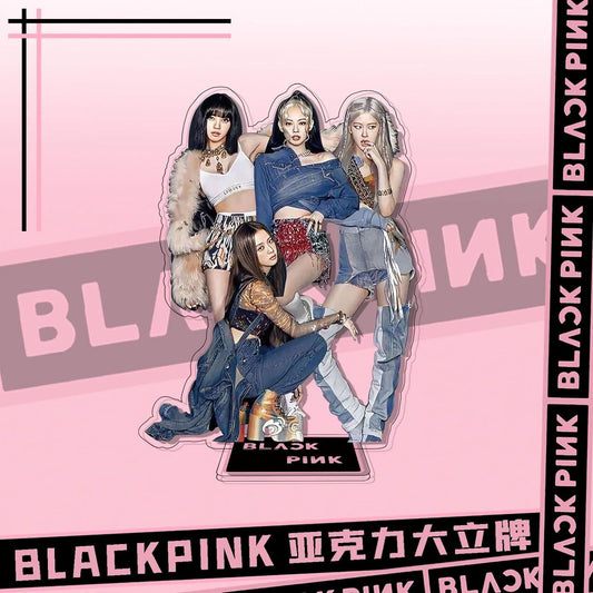 Blackpink Acrylic Stand Figure -Desktop Decoration Display Standing Figures (Design 5)