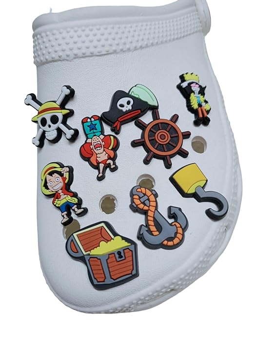 One Piece Decoration Shoes Charms for Clog shoes for Unisex Size Approx 3-4 cm | Set of 9- A