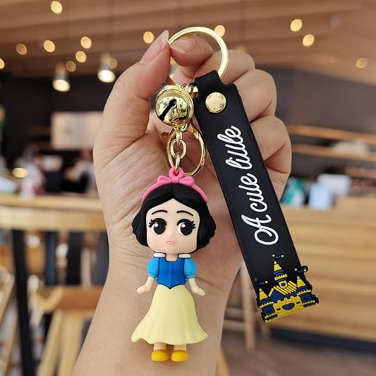 Frozan Princess Snow White Keychain with Loop and Hook Key Chain