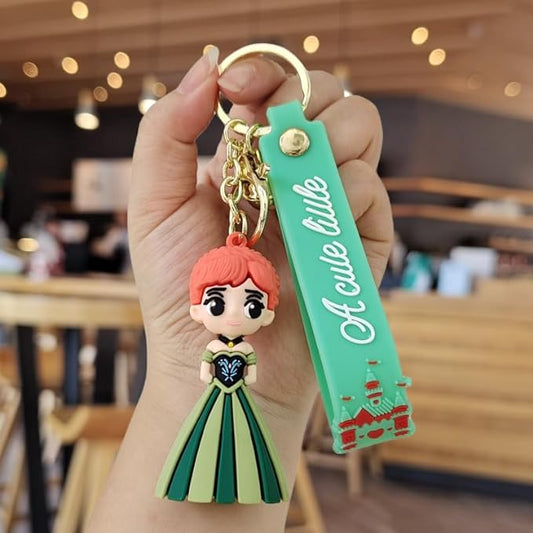 Frozan Princess Anna Keychain with Loop and Hook Key Chain