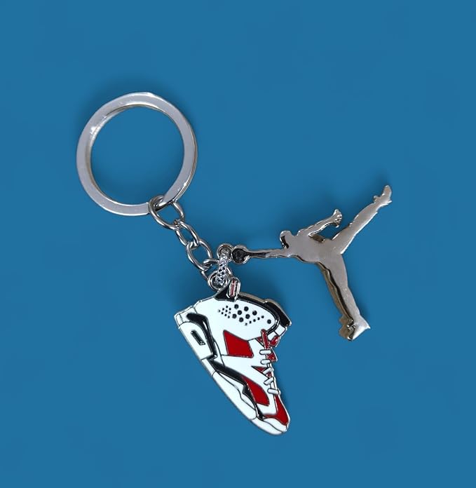 Sneaker Red Multi Keychain Metal