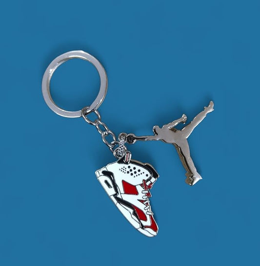 Sneaker Red Multi Keychain Metal