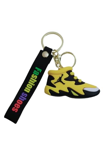 Fashion Shoes Yellow Keychain