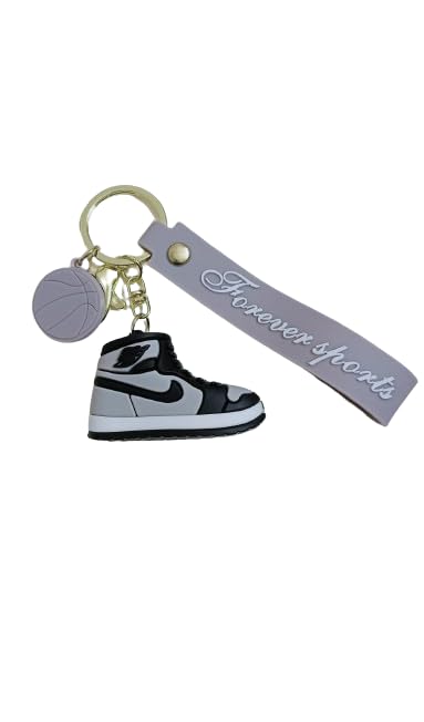 Jordan Sneakers Gray Keychain