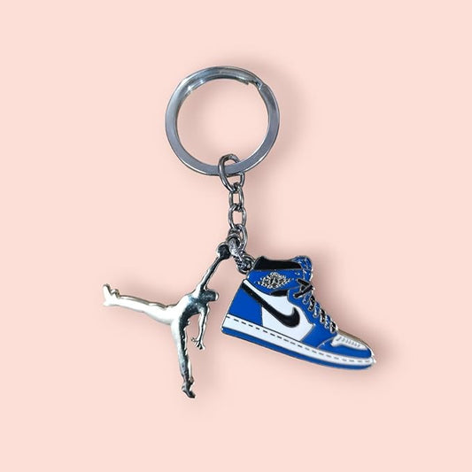 Sneaker Blue Keychain Metal