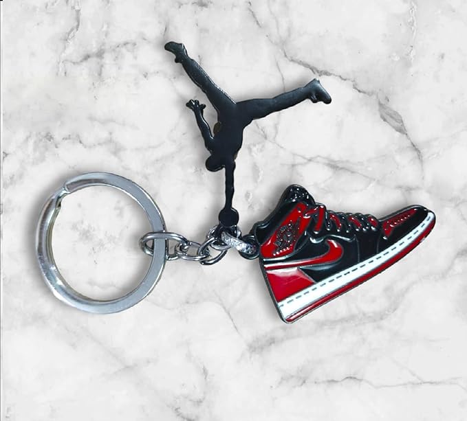 Sneaker Red Keychain Metal