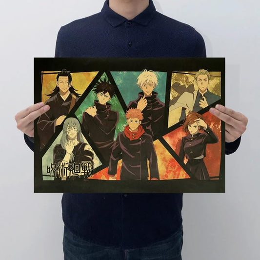 Jujutsu Kaisen Season 2 Premium Poster Kraft Paper Poster Size 51 X 35 Cm