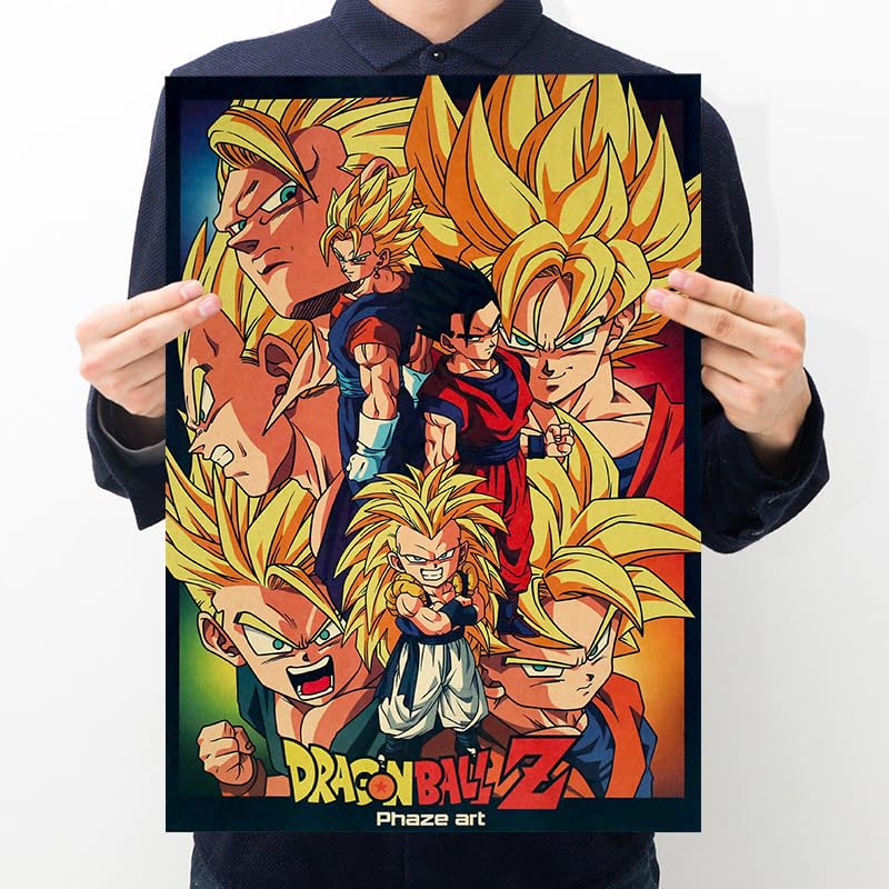 Dragon Ball Z Premium Poster Kraft Paper Poster Size 51 x 35 cm