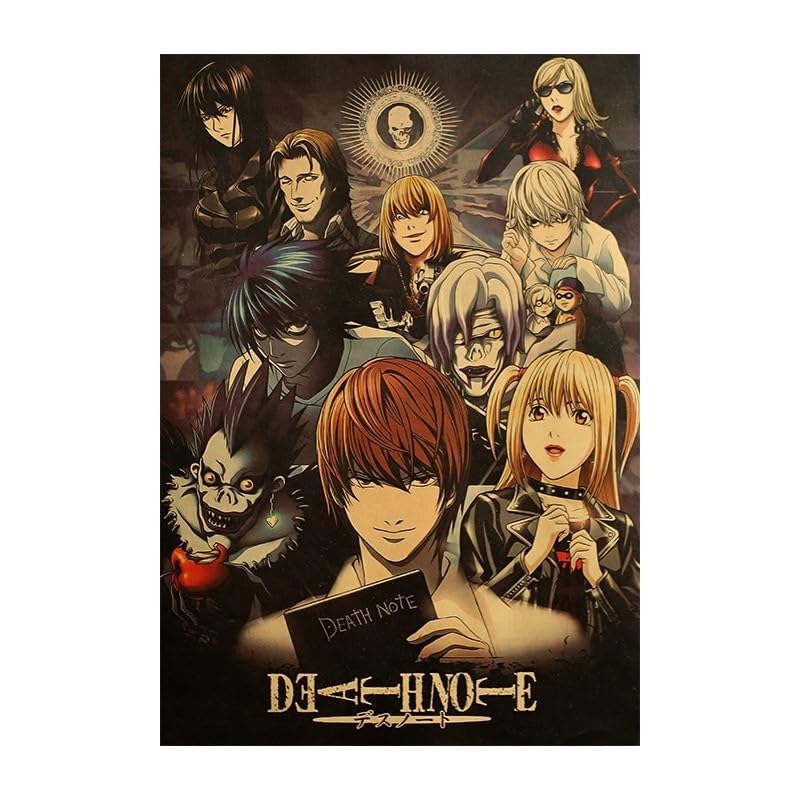 Death Note Papper - Death Note Premium Poster Kraft Paper Size 51 X 35 Cm – Boenjoy Gifts