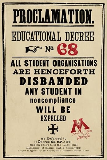 Educational Decree No-68 Kraft Paper Poster Size 42 X 29 Cm