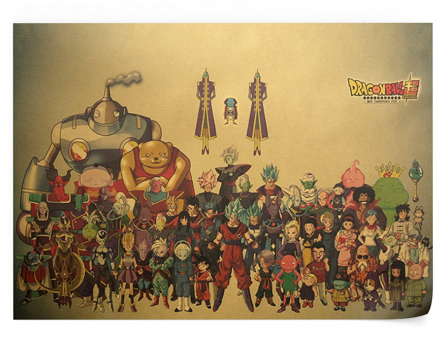 Dragon Ball Z Super Premium Poster Kraft Paper Poster Size 51 X 35 Cm