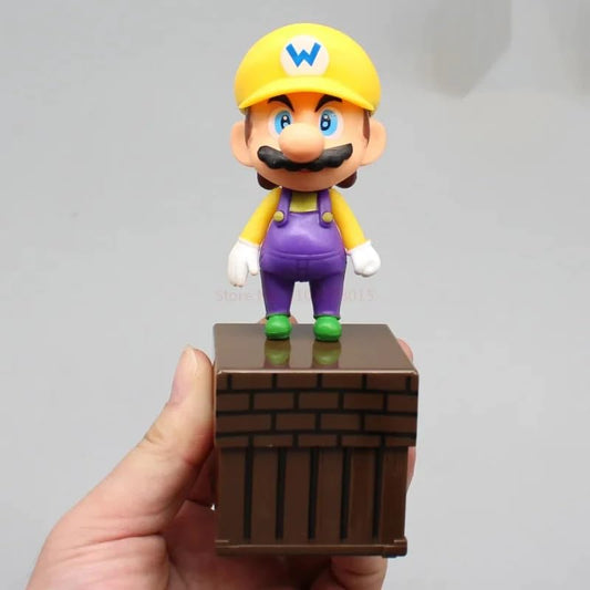 Super Mario Action Figure Toys - Cake Topper Figures - Party Cake Toppers - Theme Birthday Decorations Cake Decorations Gift | 1 pcs | 14 cm (Color C)