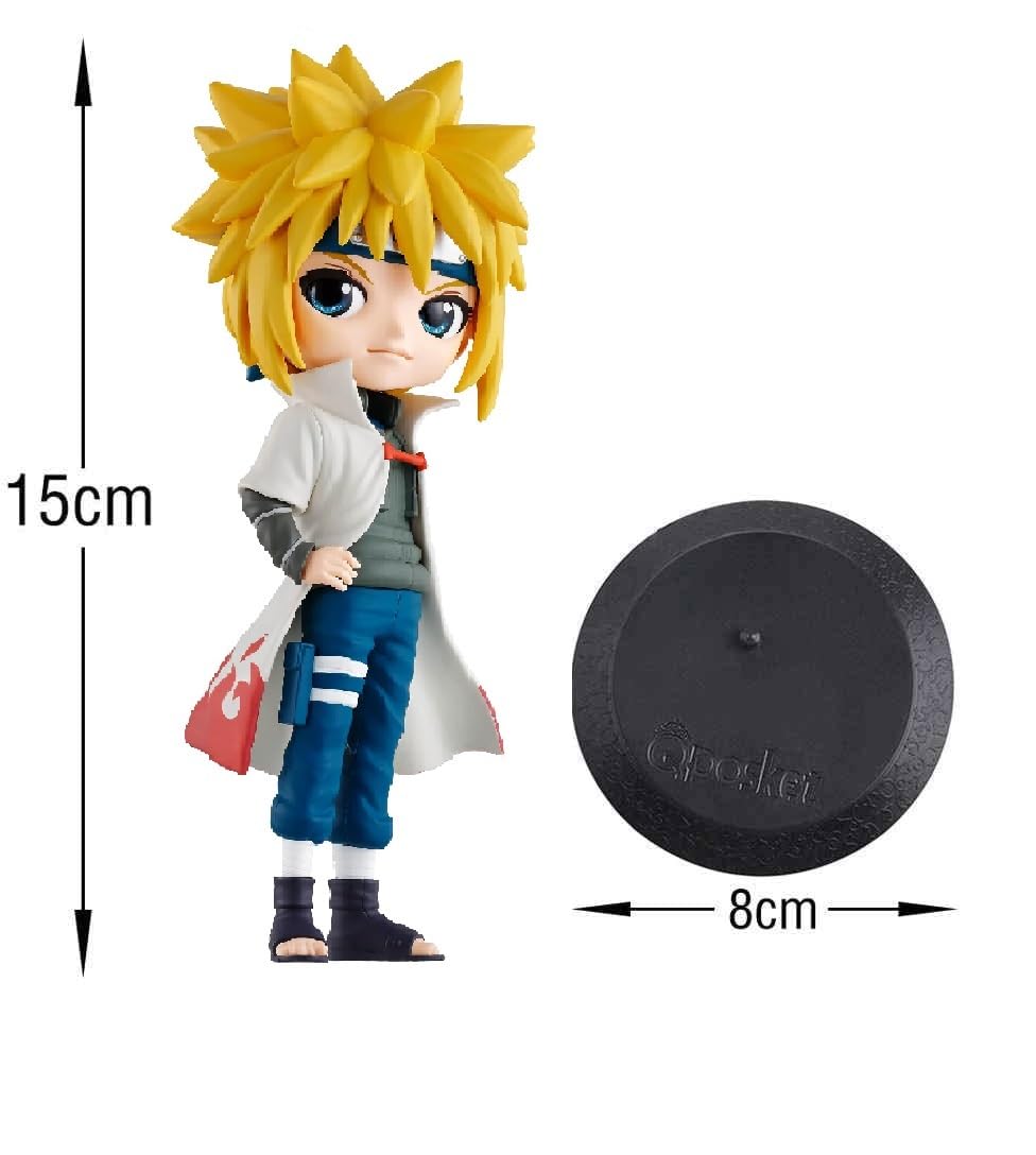 Naruto- Namikaze Minato Action Figure for Home Decors, Office Desk and Study Table | 15 cm | Q Posket