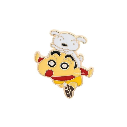 shinchan Enamel Lapel Pin Badge - Costume Badge Cosplay Badge, Brooch for Backpack Badge for Fans Gift, 1 pc | Style D