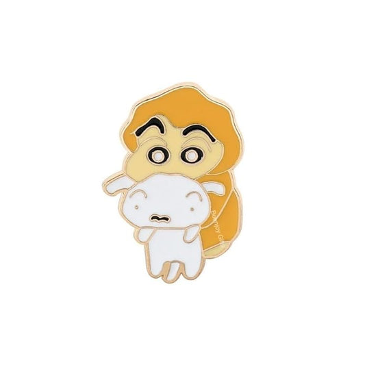 shinchan Enamel Lapel Pin Badge - Costume Badge Cosplay Badge, Brooch for Backpack Badge for Fans Gift, 1 pc | Style B