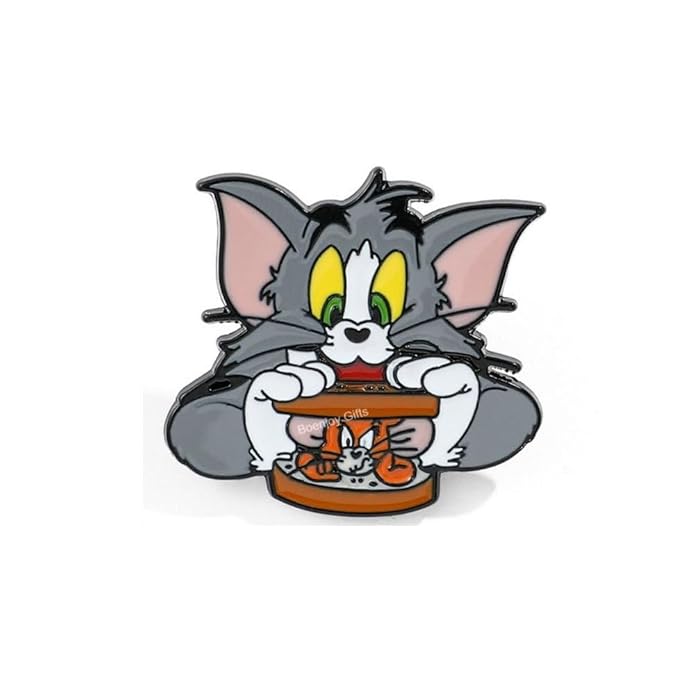 Tom and Jerry Enamel Lapel Pin Badge - Costume Badge Cosplay Badge, Brooch for Backpack Badge for Fans Gift, 1 pc | Style C