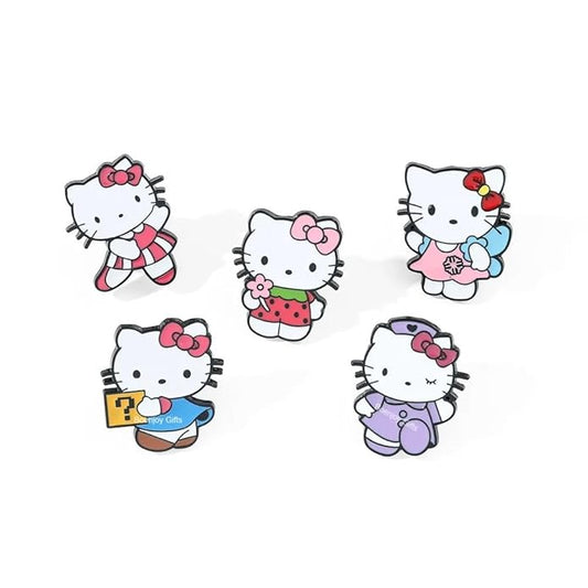 Hello Kitty Enamel Lapel Pin Badge - Costume Badge Cosplay Badge, Brooch for Backpack Badge for Fans Gift, 6 pcs