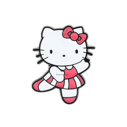 Hello Kitty Enamel Lapel Pin Badge - Costume Badge Cosplay Badge, Brooch for Backpack Badge for Fans Gift, 1 pcs | Style D