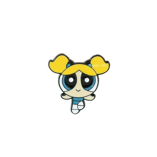 Powerpuff Girls Enamel Lapel Pin Badge - Costume Badge Cosplay Badge, Brooch for Backpack Badge for Fans Gift, 1 pcs (Style D)