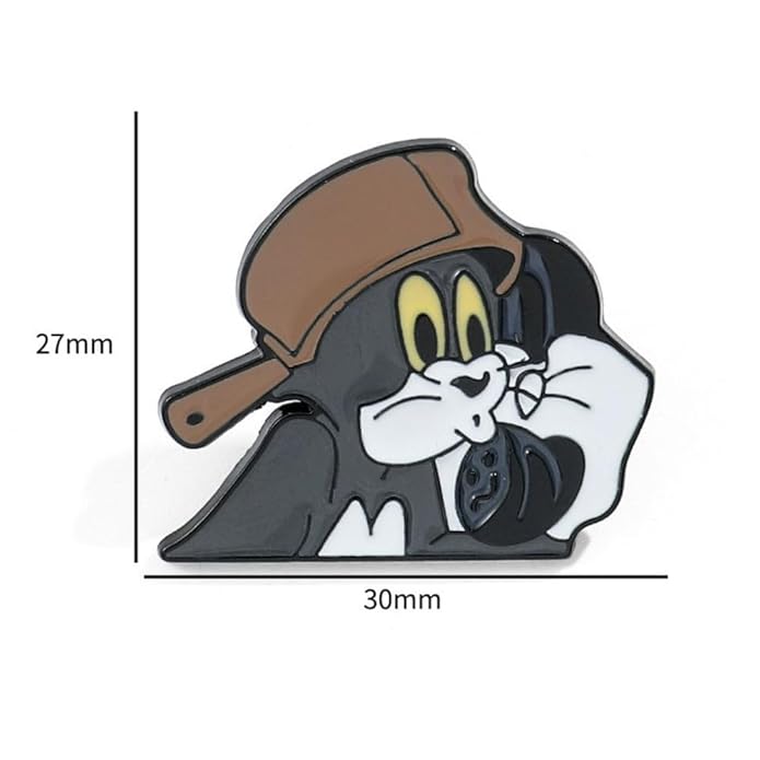 Tom and Jerry Enamel Lapel Pin Badge - Costume Badge Cosplay Badge, Brooch for Backpack Badge for Fans Gift, 1 pc | Style F