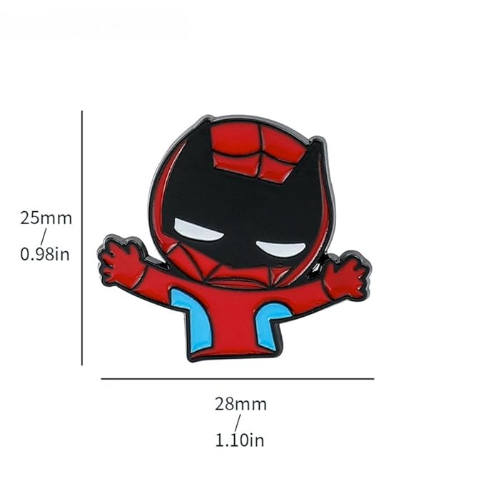 Spidey Enamel Lapel Pin Badge - Costume Badge Cosplay Badge, Brooch for Backpack Badge for Fans Gift, 1 pc | Style C