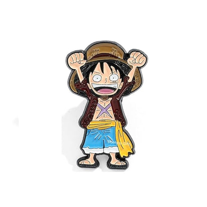 One Piece Enamel Lapel Pin Badge - Costume Badge Cosplay Badge, Brooch for Backpack Badge for Fans Gift, Luffy B